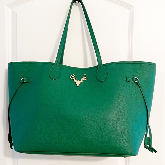 Taxidermy Handbags - Taxidermy Kelly Green Large Liz Tote
